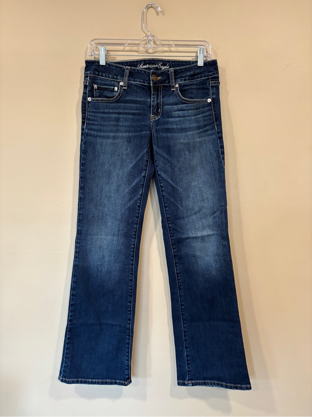 American Eagle Women’s Favorite Boyfriend Jeans Stretch Dark Wash Size 6